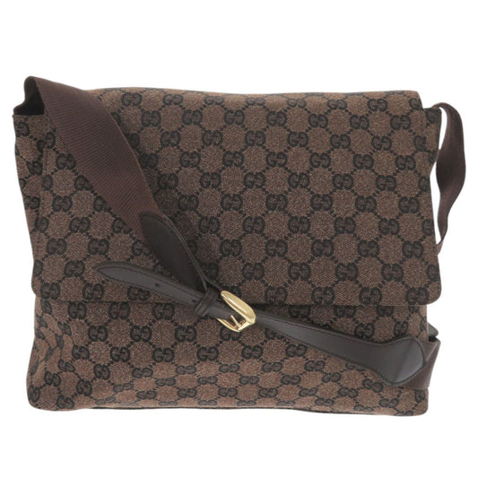 GUCCI Shoulder Bag 272351 GG canvas Dark brown GG canvas