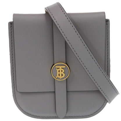 BURBERRY Waist bag leather gray Waist pouch