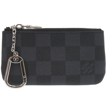 LOUIS VUITTON Coin case N60155 Damier Grafitto Canvas black Damier Graphite Pochette Cre