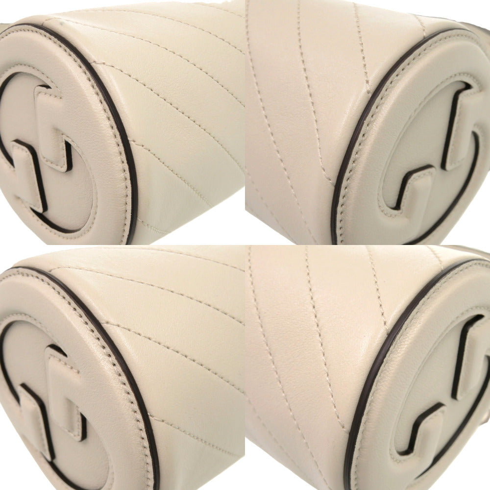 GUCCI Shoulder Bag 760170 leather white Blondy