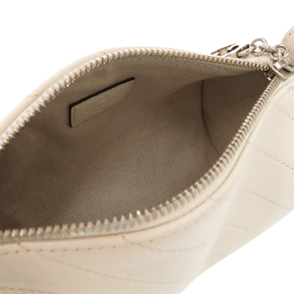 GUCCI Shoulder Bag 760170 leather white Blondy