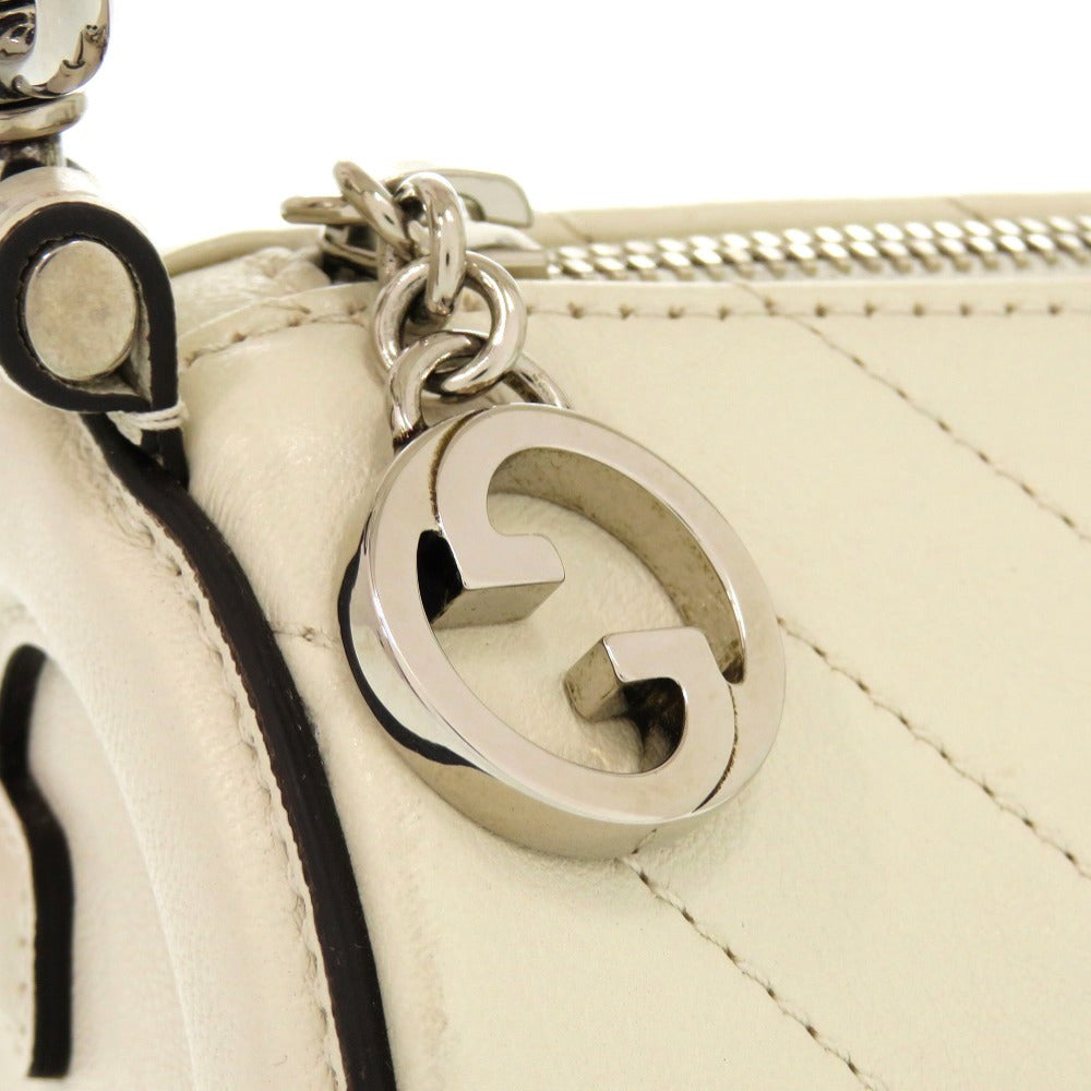 GUCCI Shoulder Bag 760170 leather white Blondy
