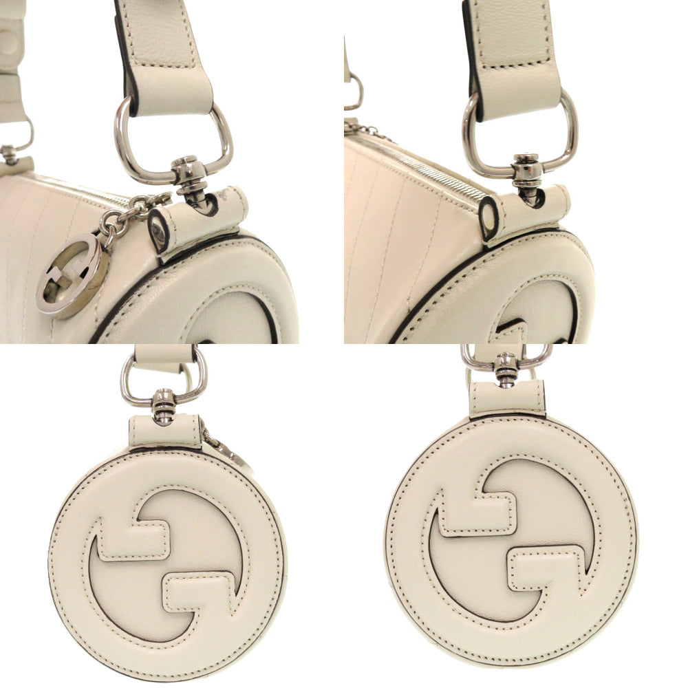 GUCCI Shoulder Bag 760170 leather white Blondy