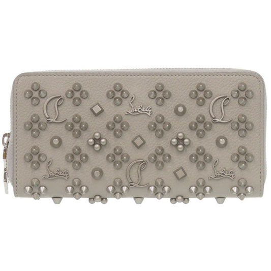 Christian Louboutin Long Wallet Purse 3175224 leather gray
