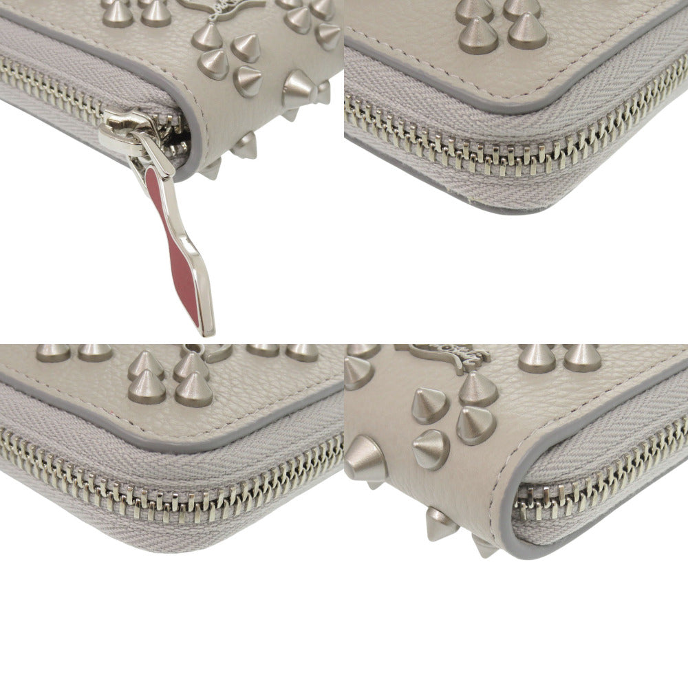 Christian Louboutin Long Wallet Purse 3175224 leather gray