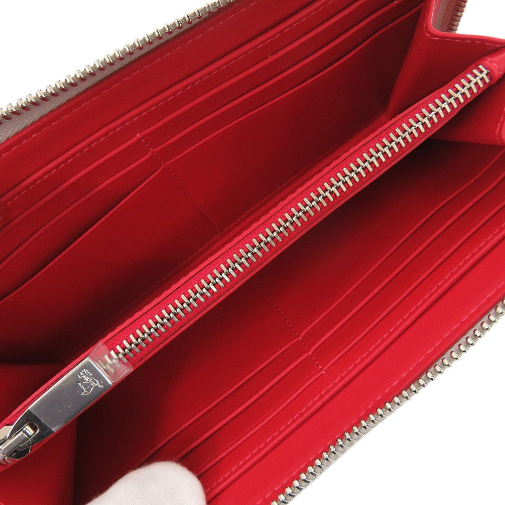 Christian Louboutin Long Wallet Purse 3175224 leather gray