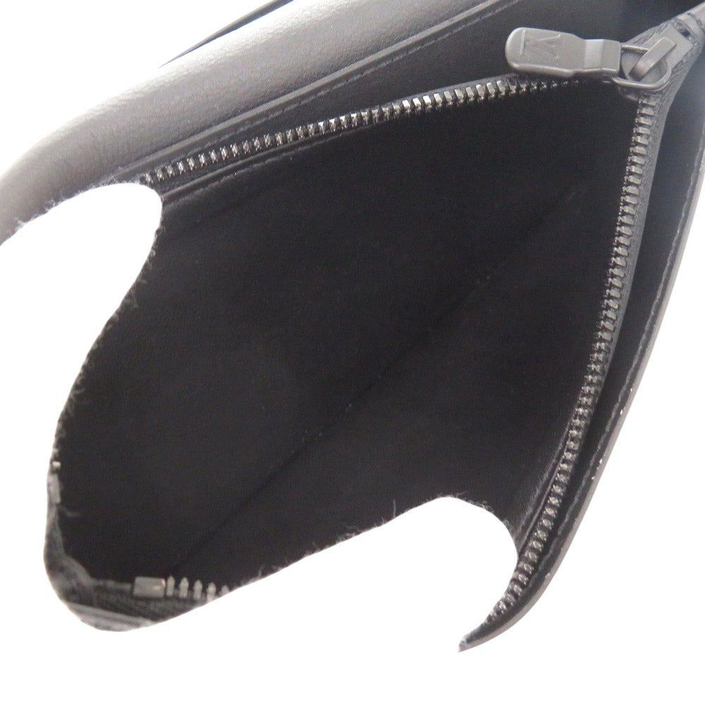 LOUIS VUITTON Long Wallet Purse M62900 leather Noir Monogram shadow Portefeuille Braza