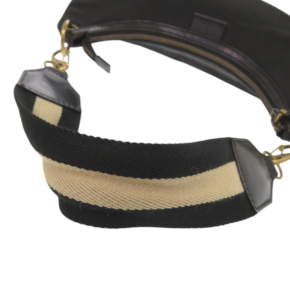GUCCI Shoulder Bag 106663 Canvas, Leather black