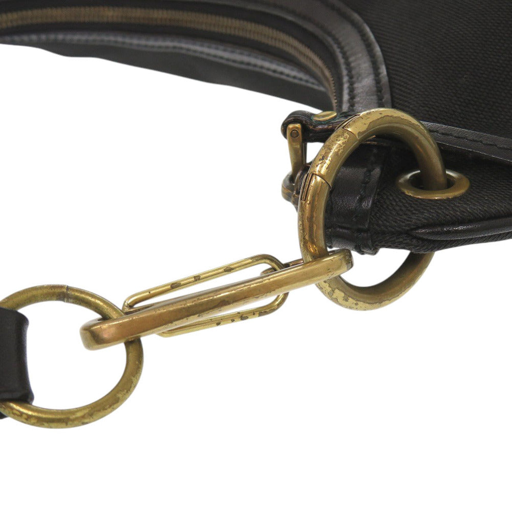 GUCCI Shoulder Bag 106663 Canvas, Leather black