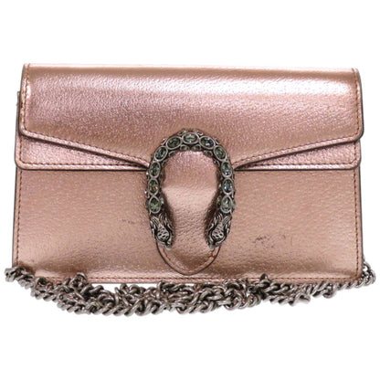 GUCCI Shoulder Bag 476432 0416 leather Pink gold