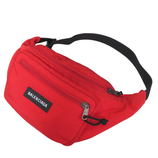 BALENCIAGA Waist bag 482389 Nylon Red Explorer nylon belt bag