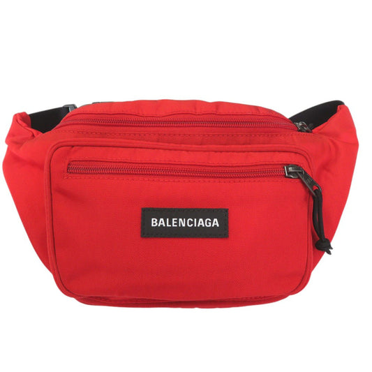 BALENCIAGA Waist bag 482389 Nylon Red Explorer nylon belt bag