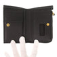 GUCCI Bifold Wallet 546588 leather black GG Marmont Double G