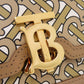 BURBERRY Shoulder Bag leather beige