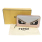 FENDI Long Wallet Purse 8M0299 leather Light pink Bugs monster
