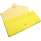 FENDI Long Wallet Purse 8M0251 leather yellow FF Diamond