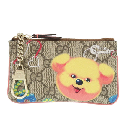 GUCCI Coin case 838892 GG Supreme beige Heart Shape Key Chain