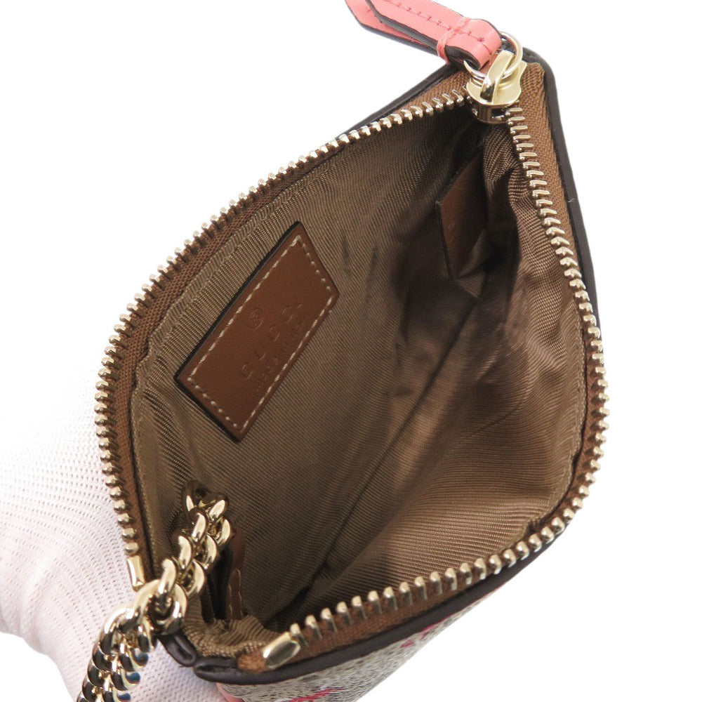 GUCCI Coin case 838892 GG Supreme beige Heart Shape Key Chain