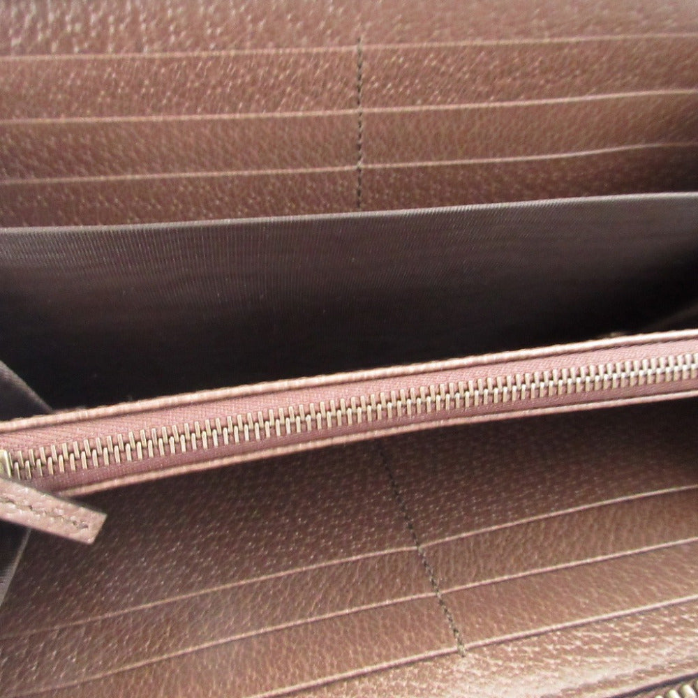 GUCCI Long Wallet Purse 658634 GG Supreme, Leather beige Diana Bamboo