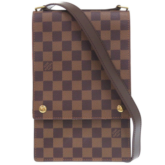 LOUIS VUITTON Shoulder Bag N45271 Damier canvas Brown Damier Portello