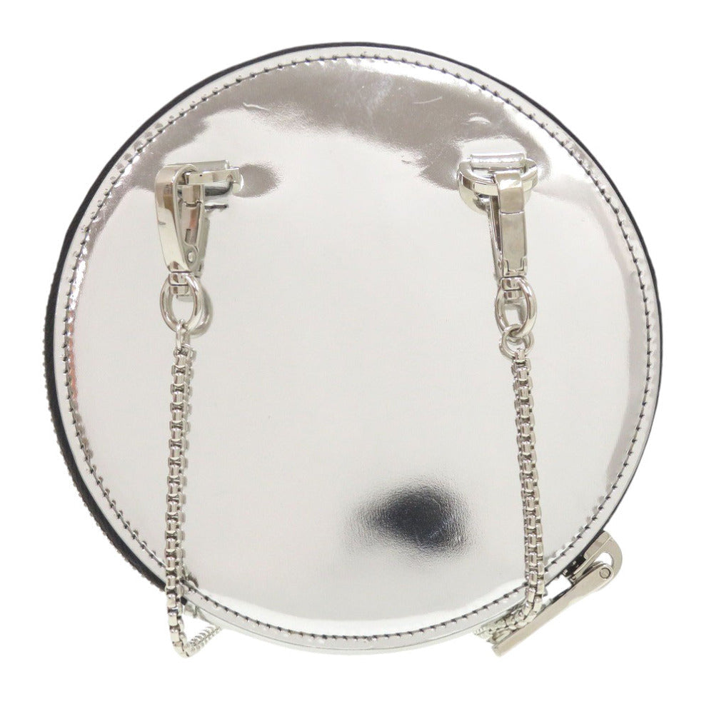 PRADA Shoulder Bag 1NR003 leather Silver