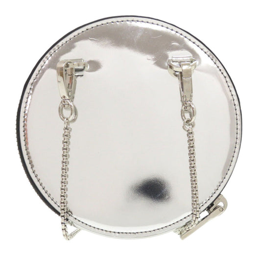 PRADA Shoulder Bag 1NR003 leather Silver