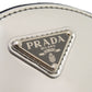 PRADA Shoulder Bag 1NR003 leather Silver