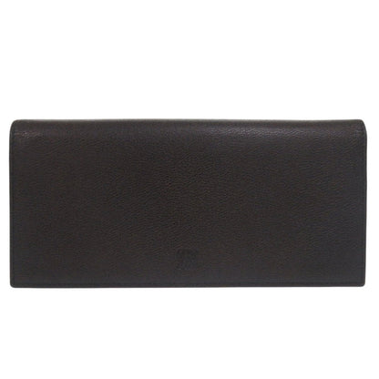 LOEWE Long Wallet Purse leather black anagram