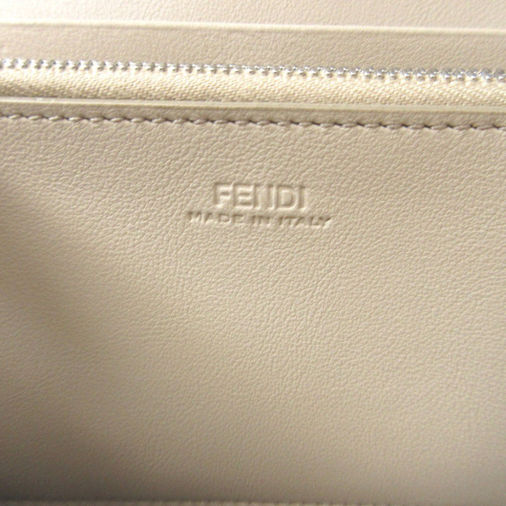 FENDI Long Wallet Purse 8M0427 leather Ivory Peekaboo