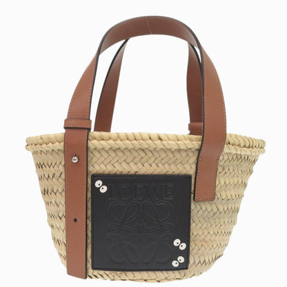 LOEWE Handbag A223S93X09 Raffia, Leather natural Studio Ghibli Collaboration Basket Bag - Makkuro Kurosuke