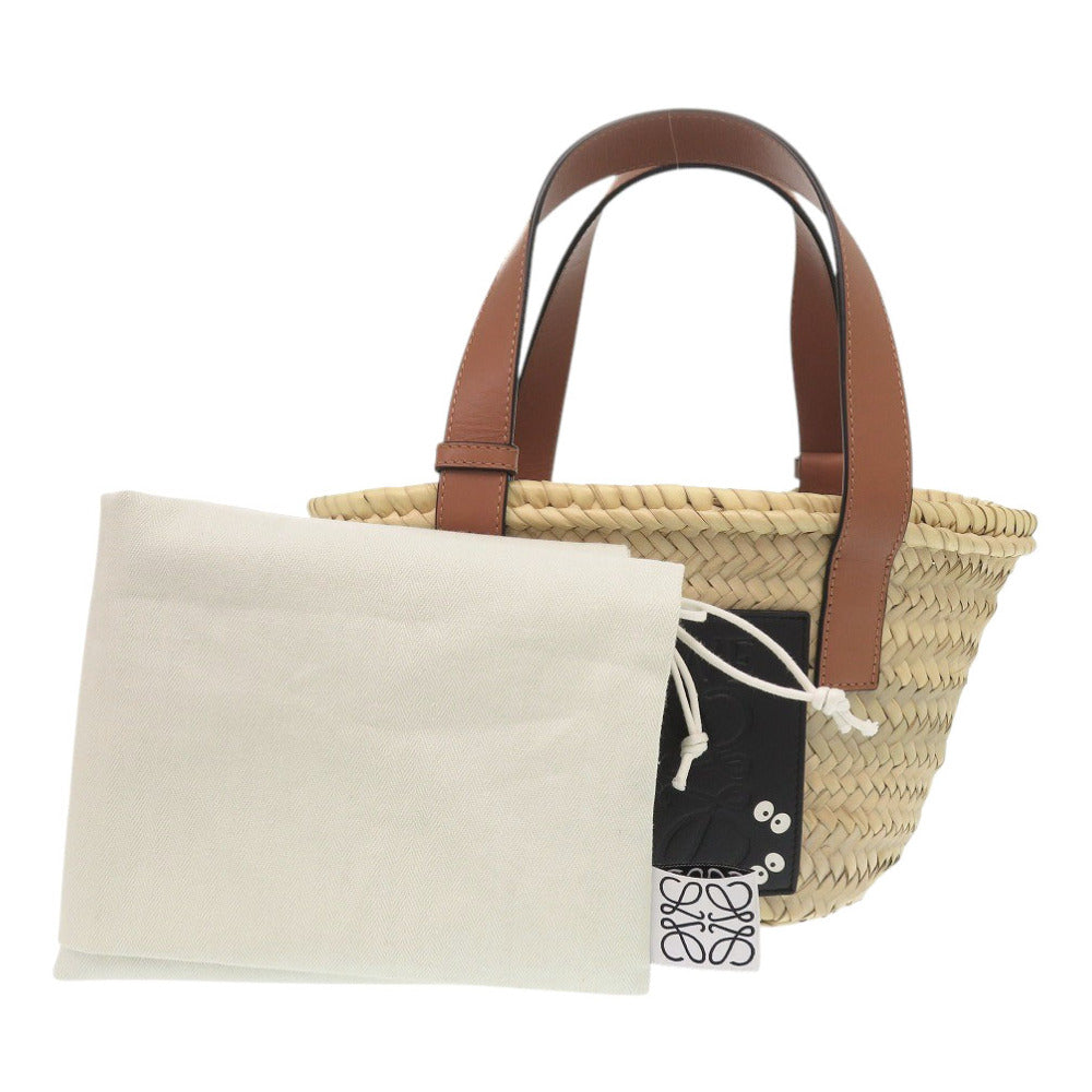LOEWE Handbag A223S93X09 Raffia, Leather natural Studio Ghibli Collaboration Basket Bag - Makkuro Kurosuke