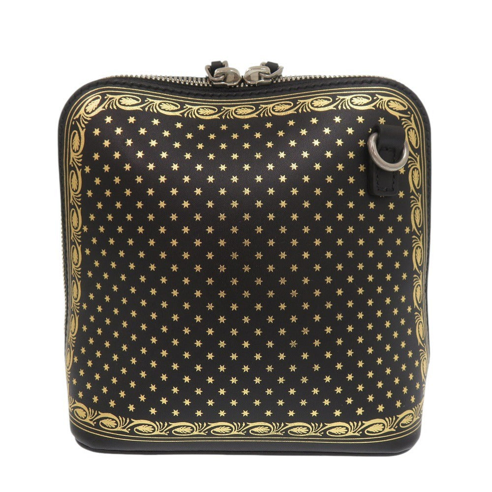 GUCCI Shoulder Bag 511189 leather black x SEGA GUCCY print