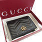 GUCCI Bifold Wallet 466492 leather black GG Marmont