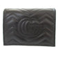 GUCCI Bifold Wallet 466492 leather black GG Marmont