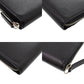 GUCCI Long Wallet Purse 625558 Grain leather black Double G embossed