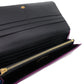 LOEWE Long Wallet Purse 101111 leather purple anagram