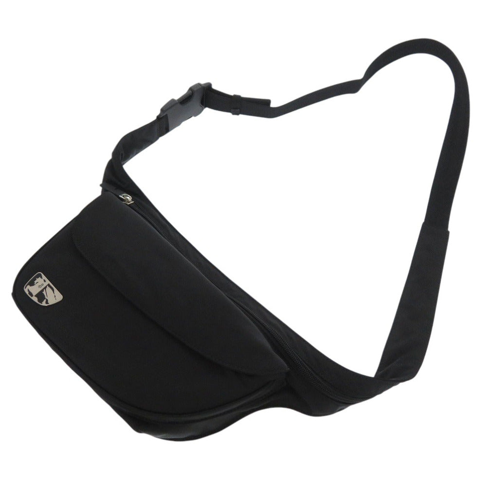 BURBERRY Waist bag Nylon black ML SHIELD BELT BAG