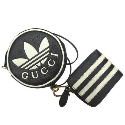 GUCCI Coin case leather black GUCCI × adidas originals