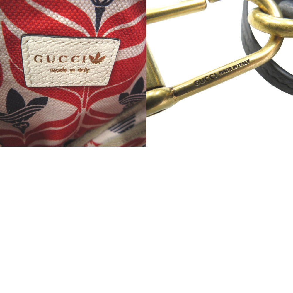 GUCCI Coin case leather black GUCCI × adidas originals