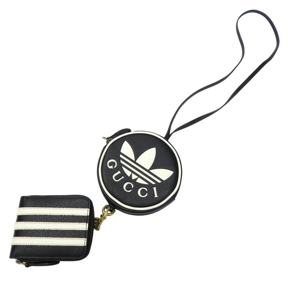 GUCCI Coin case leather black GUCCI × adidas originals