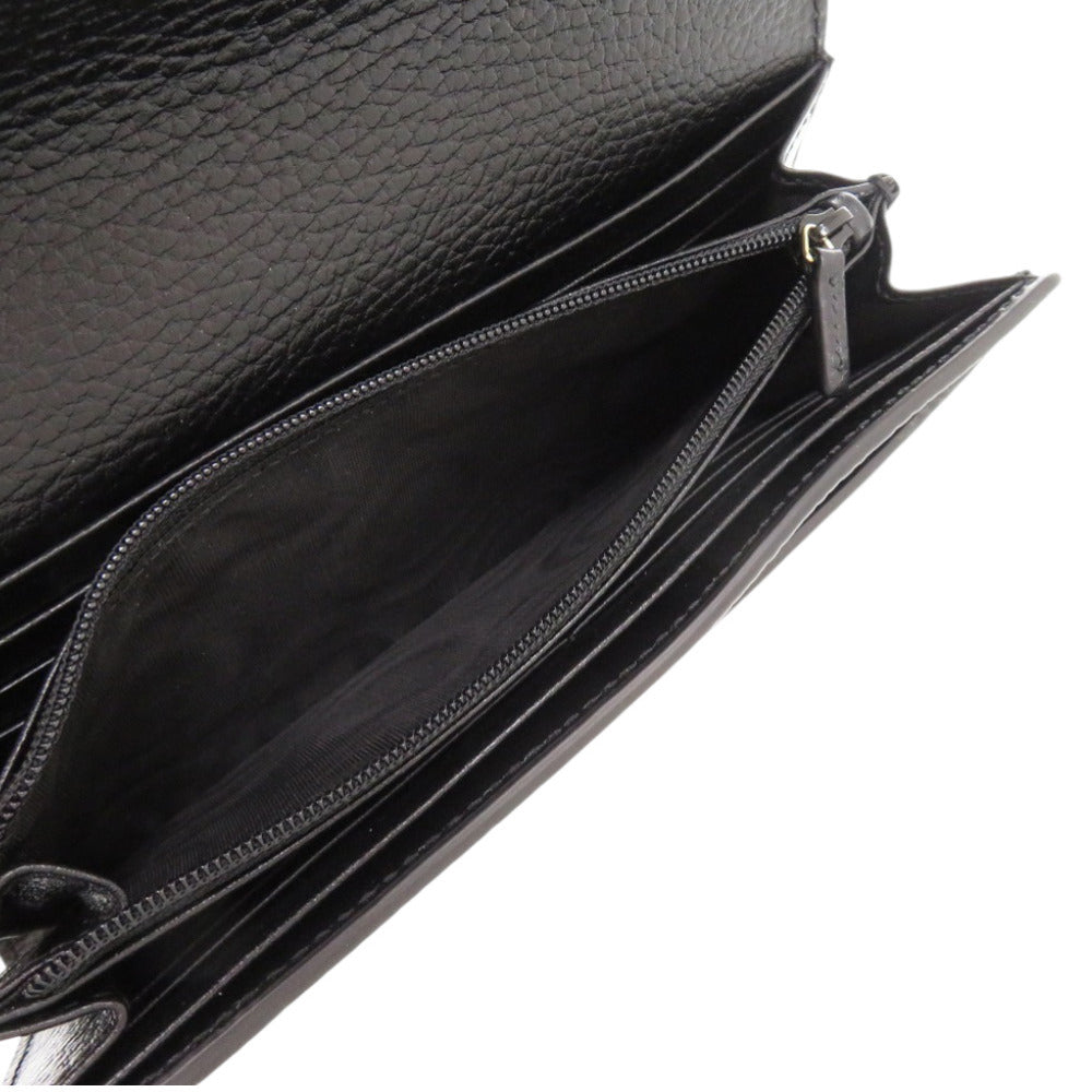 GUCCI Long Wallet Purse 456116 AAE5E 1069 GG Supreme, Leather black