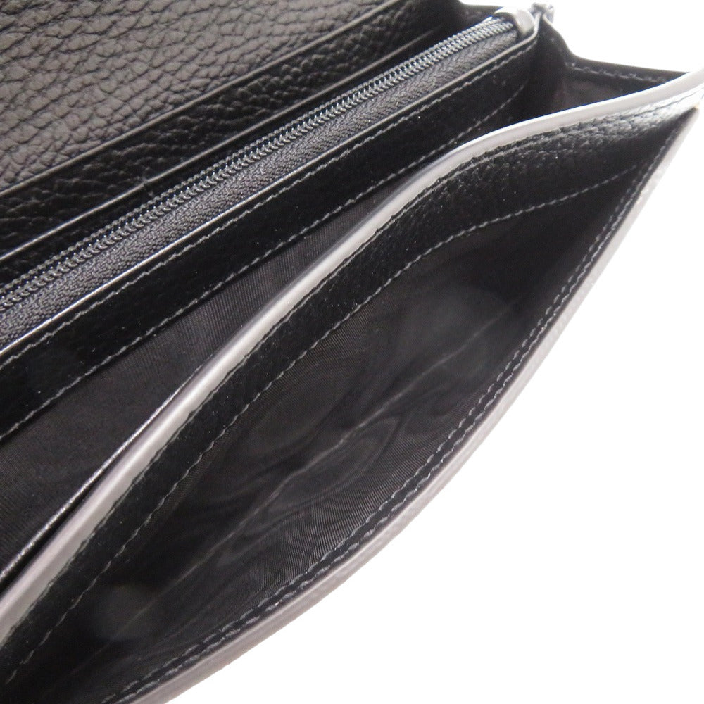 GUCCI Long Wallet Purse 456116 AAE5E 1069 GG Supreme, Leather black