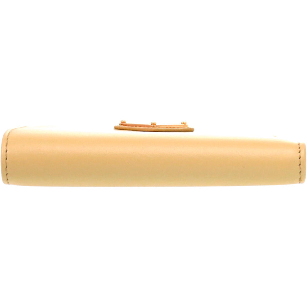 PRADA Bifold Wallet 1ML050_QHH_F0032 Cowhide yellow saffiano triangle
