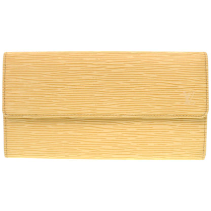 LOUIS VUITTON Long Wallet Purse M6357A Epi Leather Vanilla Epi Porto Monnet Credit