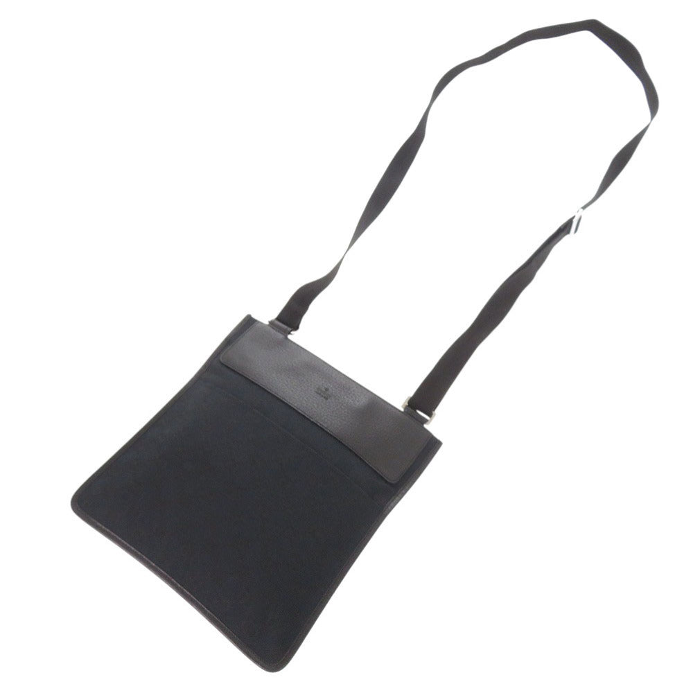 GUCCI Shoulder Bag 27639 GG canvas, leather black