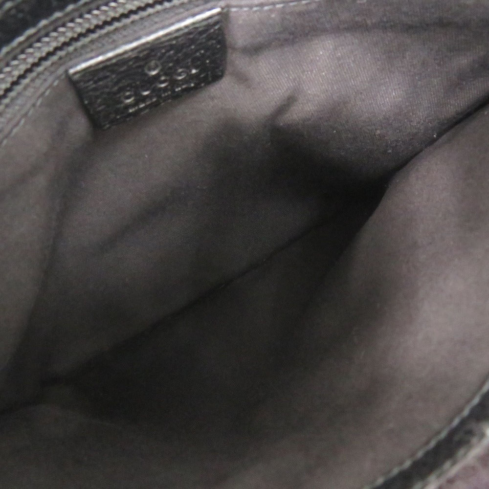 GUCCI Shoulder Bag 27639 GG canvas, leather black