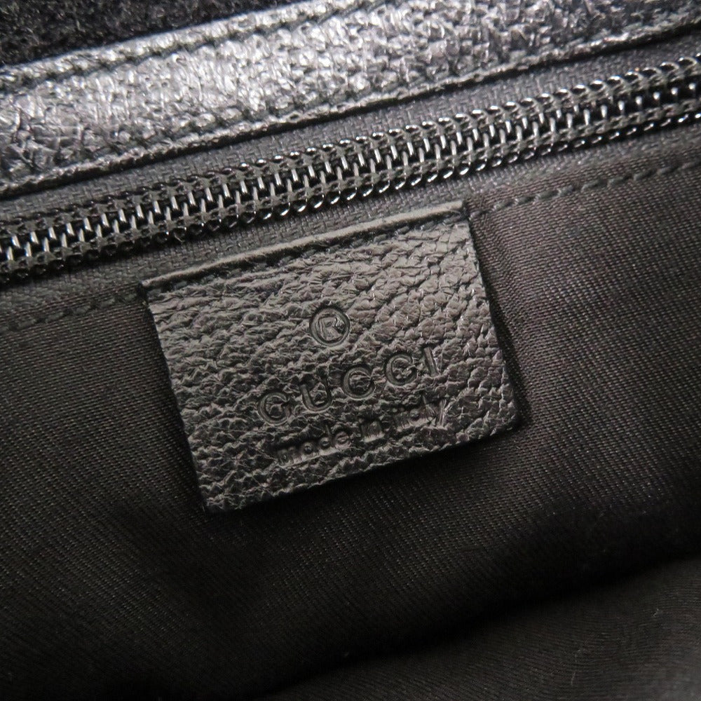 GUCCI Shoulder Bag 27639 GG canvas, leather black