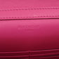 BALENCIAGA Long Wallet Purse leather Magenta Pandora Chain Wallet