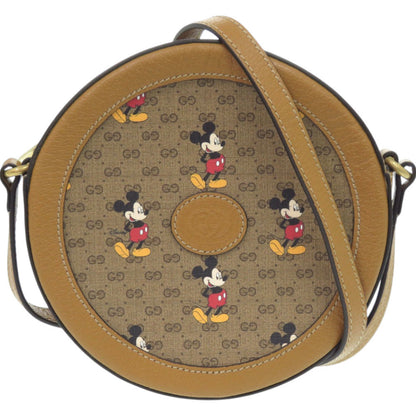 GUCCI Shoulder Bag 603938 GG Supreme Brown x Disney Mickey