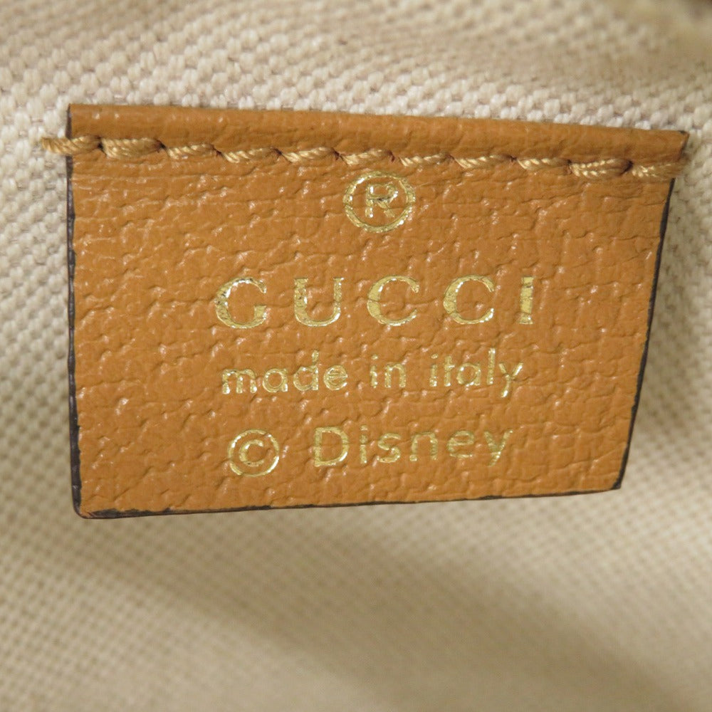 GUCCI Shoulder Bag 603938 GG Supreme Brown x Disney Mickey